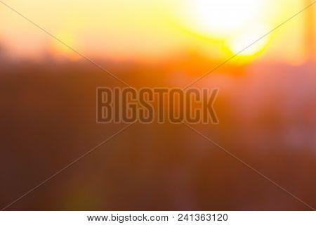 Yellow Background Concept: Sun Light With Blur