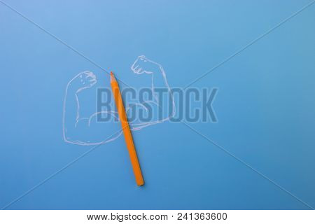 Color Pencil With Musceles
