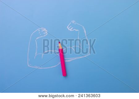 Color Pencil With Musceles