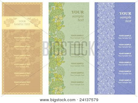 Restaurant Menu Vector , Ornament-flowers