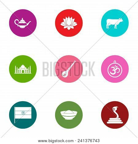 Eastward Icons Set. Flat Set Of 9 Eastward Vector Icons For Web Isolated On White Background