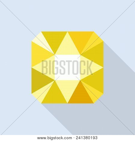 Citrine Icon. Flat Illustration Of Citrine Vector Icon For Web Design
