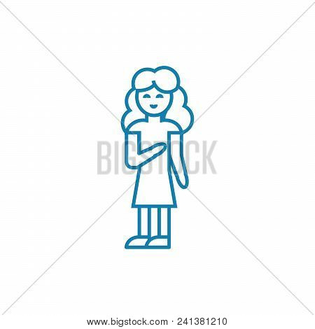 Adolescence Line Icon, Vector Illustration. Adolescence Linear Concept Sign.