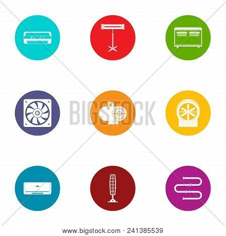 Coolant Icons Set. Flat Set Of 9 Coolant Vector Icons For Web Isolated On White Background