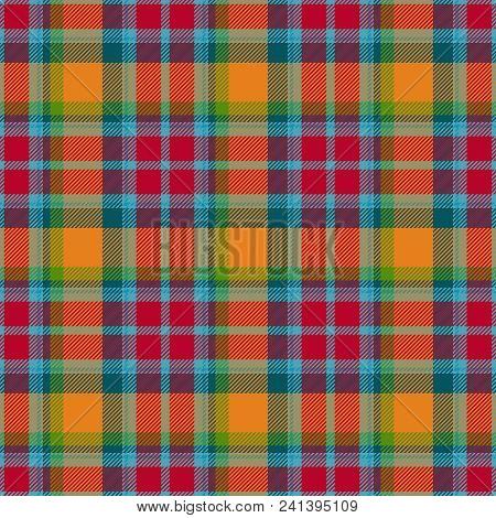 Beautiful Rural Trendy Seamless Tartan Checkered Pattern Design