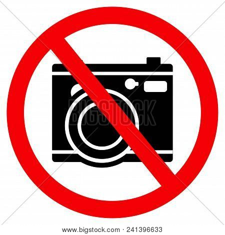 No Camera Sign, Stop Camera Icon, No Camera Icon
