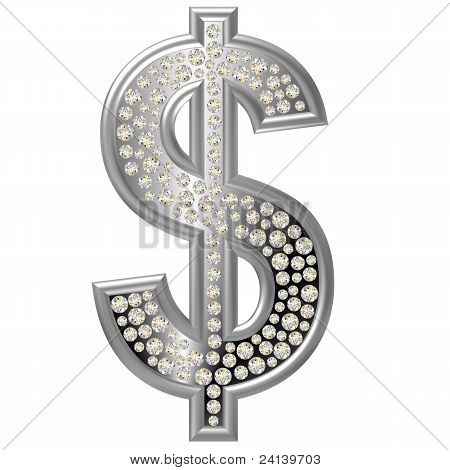 Diamond symboli dollari