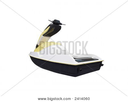 Jetski Isolated Back View