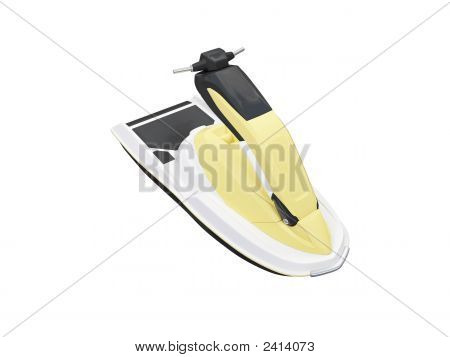 Jetski Isolated Front View