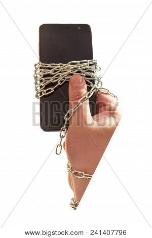 There's A Phone In My Hand. They Are In A Chain. There Is Vignetting