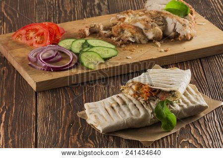 Fast Food. Eastern Food. Shish Kebab, Lyulya-kebab, Shaverma, Pita Gyros, Shawarma. Street Food. Sha