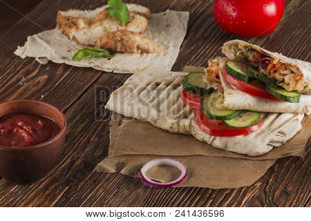 Fast Food. Eastern Food. Shish Kebab, Lyulya-kebab, Shaverma, Pita Gyros, Shawarma. Street Food. Sha