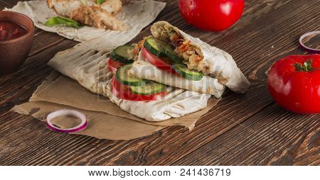 Fast Food. Eastern Food. Shish Kebab, Lyulya-kebab, Shaverma, Pita Gyros, Shawarma. Street Food. Sha