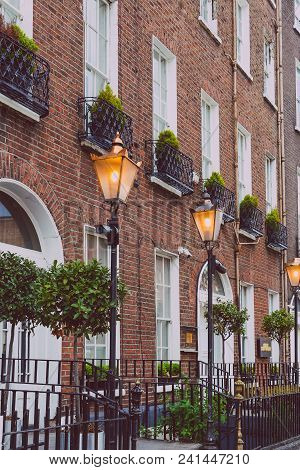Dublin, Ireland - May 20th, 2018: Dublin City Centre Featuring Georgian Building In Harcourt Street