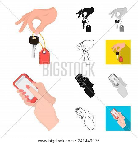 E-commerce And Business Cartoon, Black, Flat, Monochrome, Outline Icons In Set Collection For Design