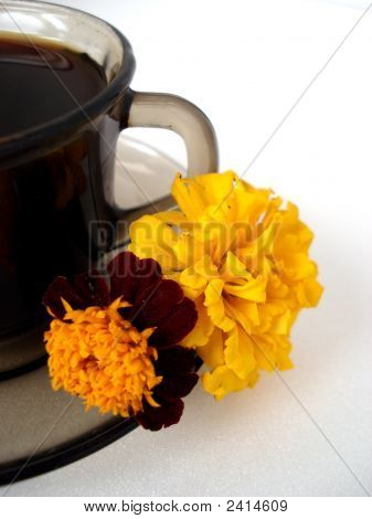 Šálek kávy s dvěma hlavami Marigold