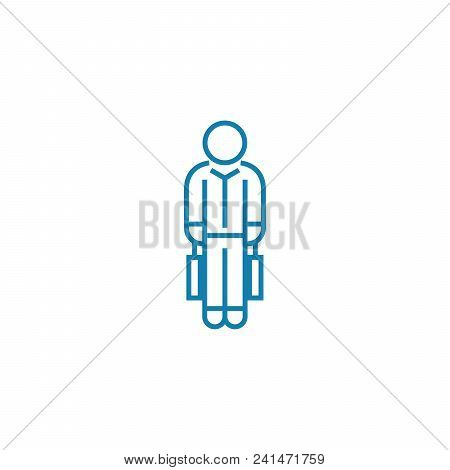 Great Deal Of Work Line Icon, Vector Illustration. Great Deal Of Work Linear Concept Sign.