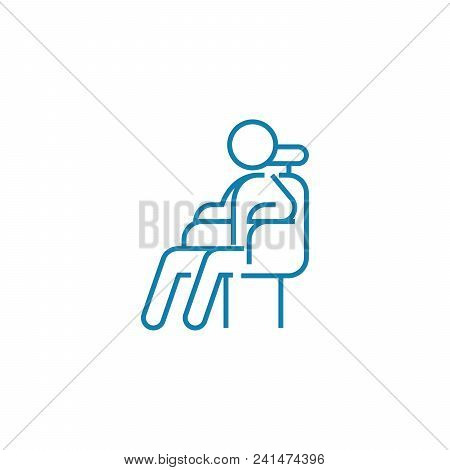 Interested Party Line Icon, Vector Illustration. Interested Party Linear Concept Sign.