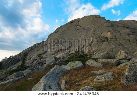Beauty view in mountains of Altai. Kolyvan ridge - a mountain ridge in the north-west of the Altai Mountains, in the Altai Territory of Russia