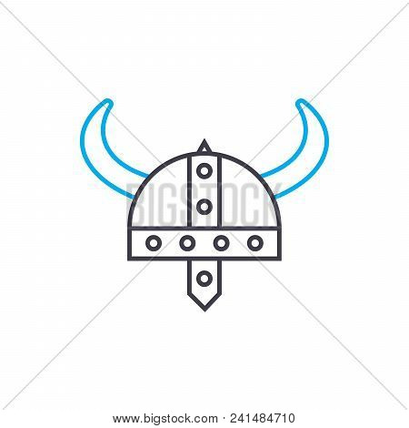 Military Armor Line Icon, Vector Illustration. Military Armor Linear Concept Sign.