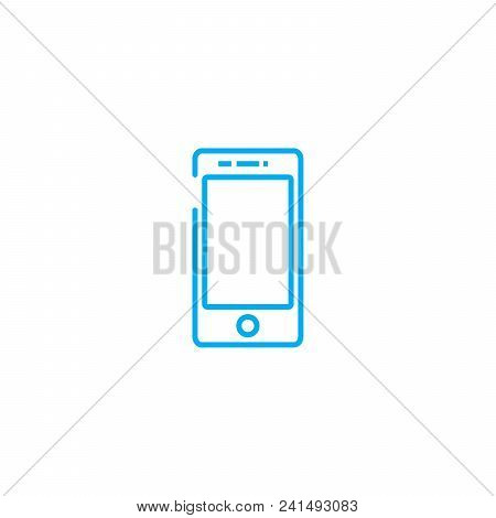 Smartphone Flagship Line Icon, Vector Illustration. Smartphone Flagship Linear Concept Sign.