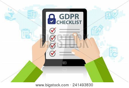 Gdpr General Data Protection Regulation Checklist Infographic