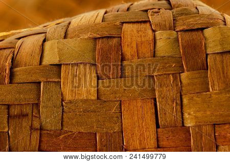 Photo Of Brown Textured Braided Vimini Wood Background