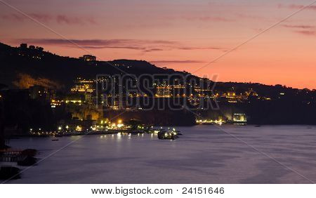 By Sorrento-ved solnedgang