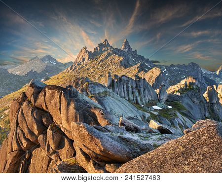 Ergaki Ridge Nature Park. Krasnoyarsk Region Russia