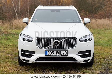 Most, Czech Republic - November 24, 2016: New Volvo Xc 90 In Most, Czech Republic, November 24, 2016