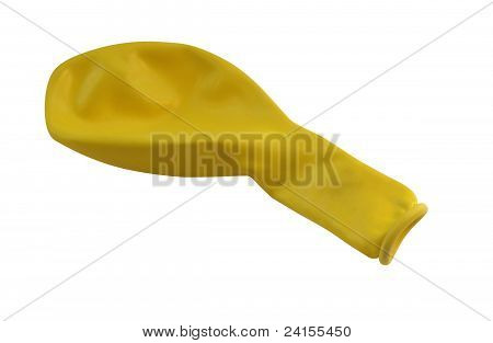 Ballon jaune verticale