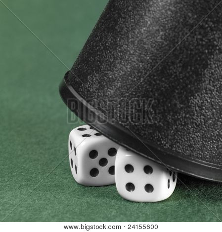 Dice And Black Cup