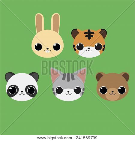 Cute Cartoon Animal Faces