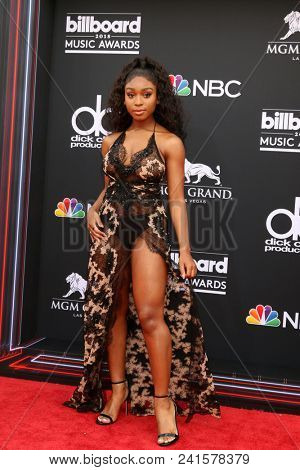 LAS VEGAS - MAY 20:  Normani Kordei at the 2018 Billboard Music Awards at MGM Grand Garden Arena on May 20, 2018 in Las Vegas, NV
