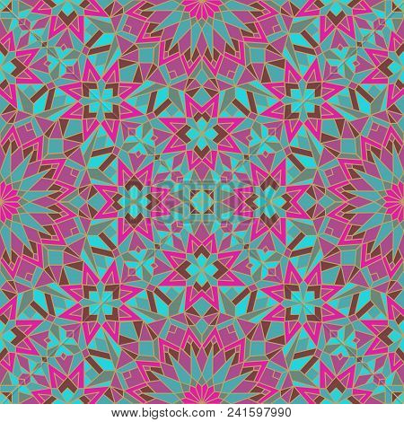 Morrocan Seamless Mosaic Pattern. Arabic Abstract Background