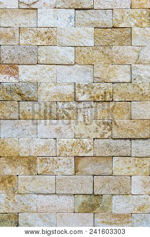 Decorative Stone For Decoration Of The Fireplace. Background.