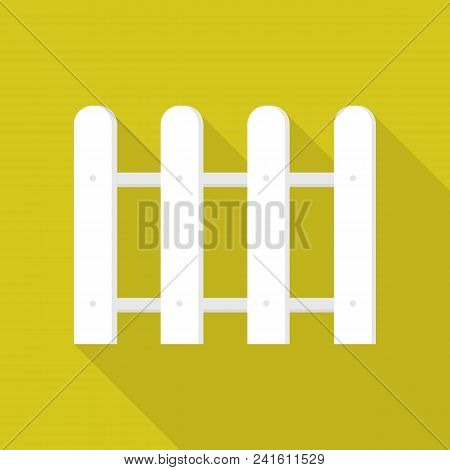 Round White Barrier Icon. Flat Illustration Of Round White Barrier Vector Icon For Web Design