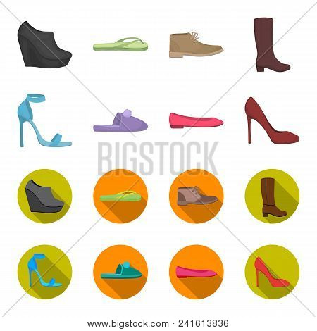 Blue High-heeled Sandals, Homemade Lilac Slippers With A Pampon, Pink Women Ballet Flats, Brown High