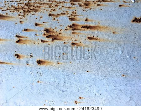 Rusted And Corroded On Metal White Background, Corroded Texture