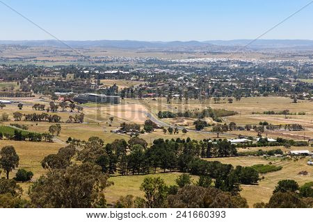 Bathurst - Nsw Australia View From Mount Panorama.