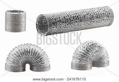 The Vent Pipe On A White Background