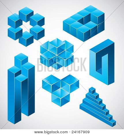 Abstraktní design, nemožné objekty