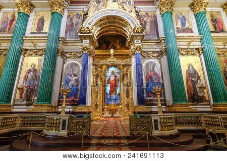 Interior Of Saint Isaac Cathedral