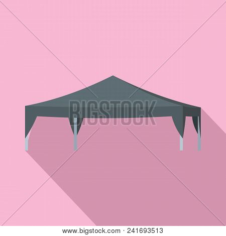 Commercial Tent Icon. Flat Illustration Of Commercial Tent Vector Icon For Web Design