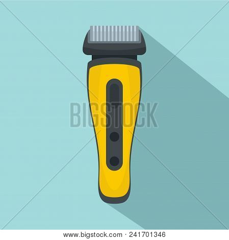 Electric Beard Razor Icon. Flat Illustration Of Electric Beard Razor Vector Icon For Web Design