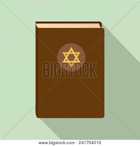 Judaism Book Icon. Flat Illustration Of Judaism Book Vector Icon For Web Design