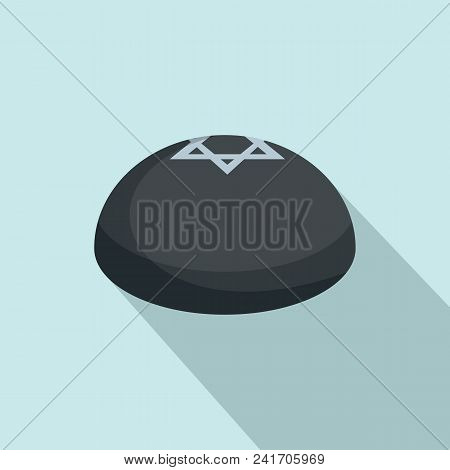 Kipa Hat Icon. Flat Illustration Of Kipa Hat Vector Icon For Web Design