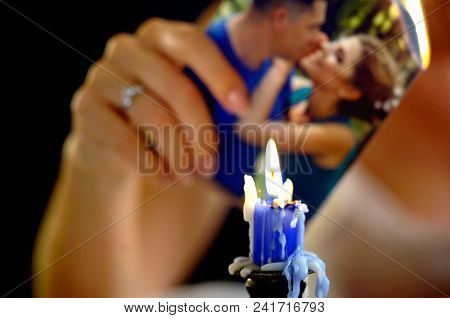 Broken heart woman. Couple break up. Sad bride on unhappy wedding. Woman and groom quarrel. Loyalty, betrayal and free relations. Portrait crying female.