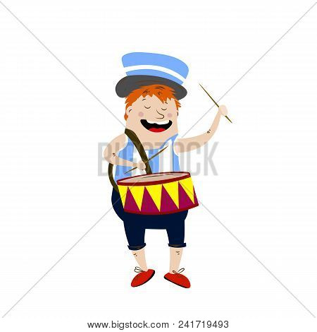 Bright And Cheerful Football Fan With Football Attributes
