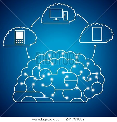 Big Idea Design Concept, Cloud Computing Concept.